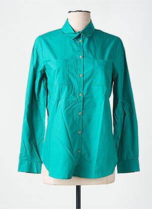 Chemisier coupe cintrée manches longues vert ONE STEP femme