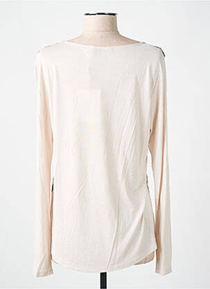 T-shirt manches longues manches longues beige LA FÉE ATELIER BY LA FÉE MARABOUTÉE femme