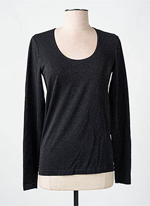 Top/caraco effet matière satinée noir WOLFORD femme