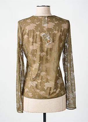 Top/caraco légère et transparente vert WOLFORD femme