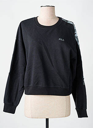 Sweat-shirt stretch manches longues noir FILA femme