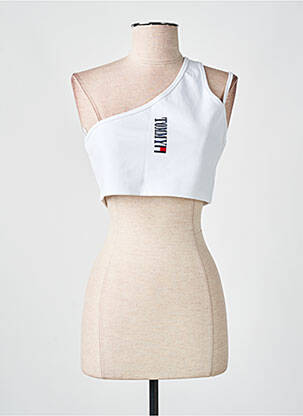 Top stretch sans manche blanc TOMMY HILFIGER femme