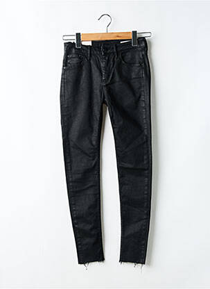 Pantalon 7/8 stretch taille normale noir REIKO femme