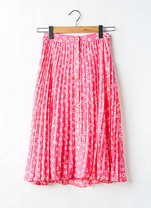 Jupe mi-longue coupe évasée rose TOMMY HILFIGER femme
