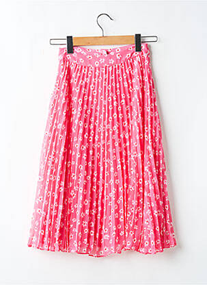 Jupe mi-longue coupe évasée rose TOMMY HILFIGER femme