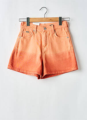 Short fermeture zippée sous rabat boutonné taille normale orange PEPE JEANS femme