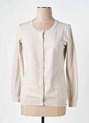 Gilet manches longues beige MAGLIERIE DI PERUGIA pour femme seconde vue