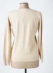 Gilet manches longues beige REAL CASHMERE pour femme seconde vue