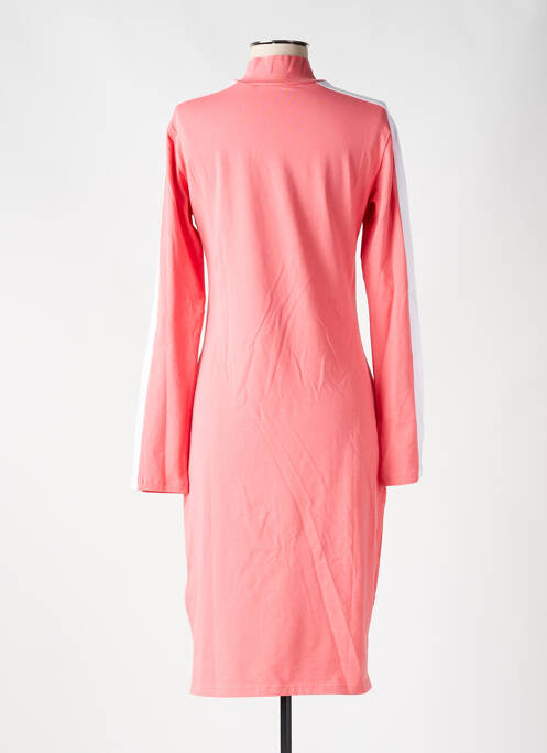 Robe mi-longue manches longues manches longues rose FILA femme
