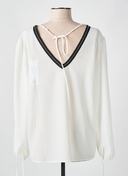 Blouse manches longues manches longues blanc IKKS femme