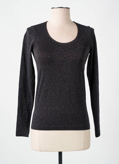 Top/caraco effet matière satinée noir WOLFORD femme