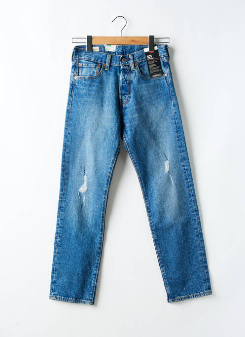 Jeans coupe droite effet usé taille normale bleu LEVIS femme