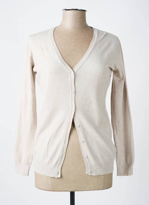 Gilet manches longues beige MAGLIERIE DI PERUGIA pour femme
