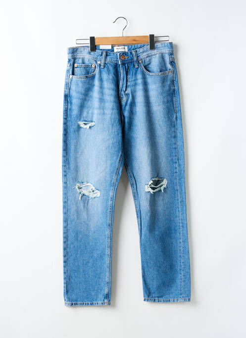 Jeans coupe droite bleu JACK & JONES pour homme