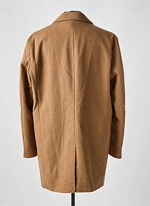 Manteau long manches longues sans capuche marron JACK & JONES homme