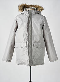 Parka manches longues a capuche gris JACK & JONES homme