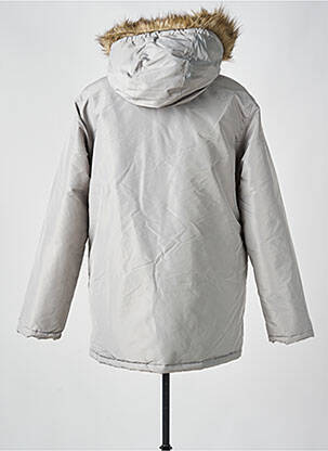 Parka manches longues a capuche gris JACK & JONES homme