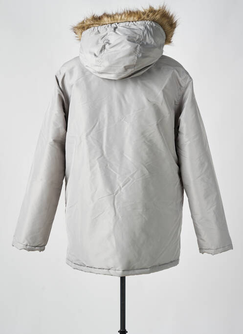 Parka capuche amovible a capuche gris JACK & JONES homme