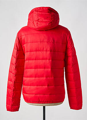 Doudoune poches a capuche rouge CELIO homme