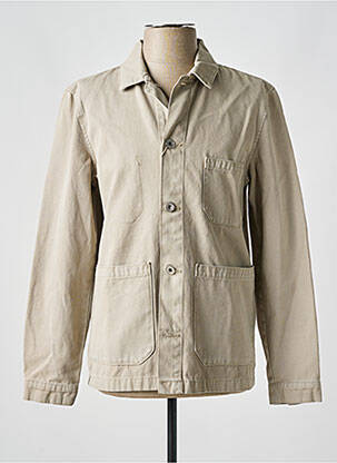 Veste casual fermeture boutonnée sur le devant beige CELIO homme