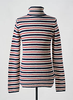 Pull col roulé coupe cintrée manches longues bleu TOMMY HILFIGER homme