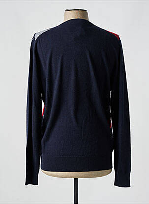 Pull col v manches longues noir CASHMERE COMPANY homme