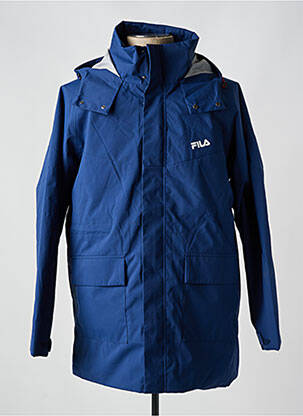 Parka manches longues a capuche bleu FILA homme