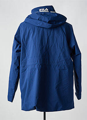 Parka manches longues a capuche bleu FILA homme