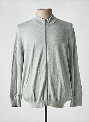 Gilet manches longues maille fine gris JACK & JONES homme