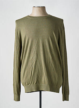 Pull col rond manches longues vert CELIO homme