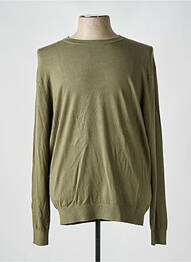Pull col rond manches longues vert CELIO homme
