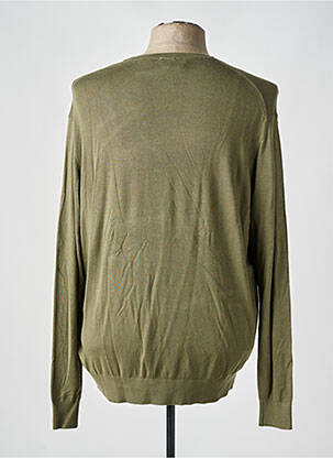 Pull col rond manches longues vert CELIO homme