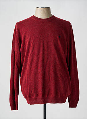 Pull col rond manches longues rouge TIMBERLAND homme