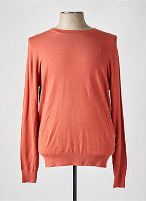 Pull orange CELIO pour homme