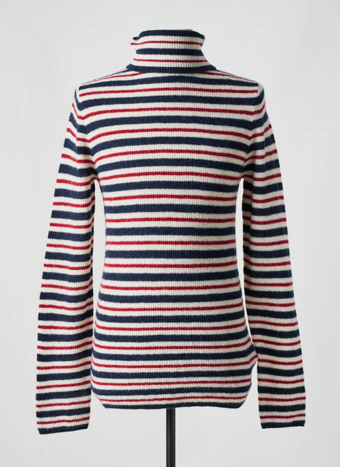 Pull col roulé coupe cintrée manches longues bleu TOMMY HILFIGER homme