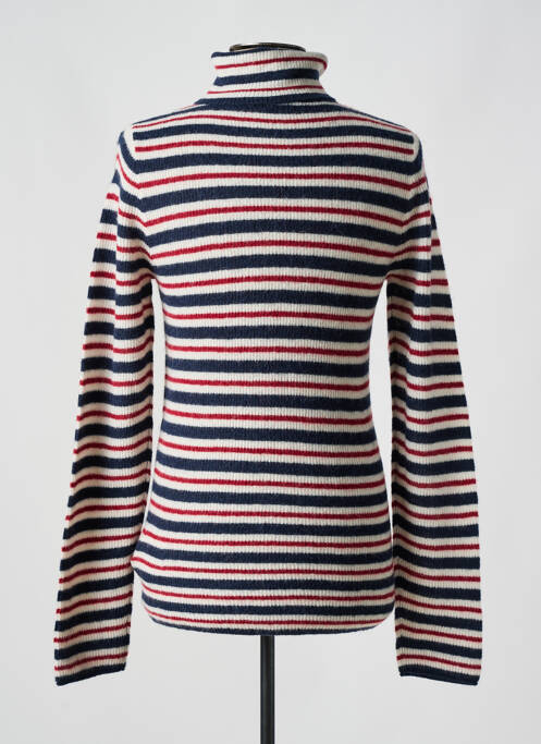Pull col roulé coupe cintrée manches longues bleu TOMMY HILFIGER homme