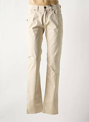 Pantalon slim tissage popeline taille normale beige STATE OF ART femme