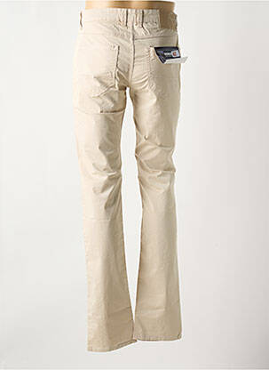 Pantalon slim tissage popeline taille normale beige STATE OF ART femme