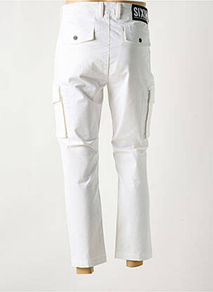 Pantalon cargo slim taille normale blanc SIX VALVES homme