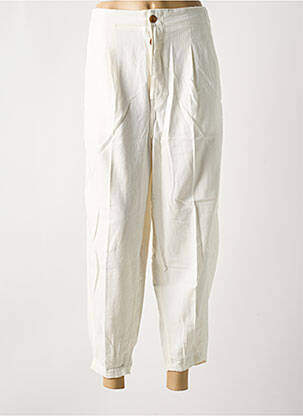 Pantalon 7/8 taille haute taille haute blanc RALPH LAUREN femme