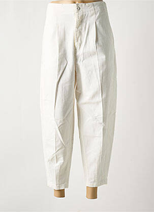 Jeans coupe large poches taille haute blanc RALPH LAUREN femme