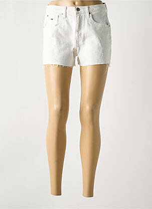 Short tissage denim taille normale blanc TOMMY HILFIGER femme