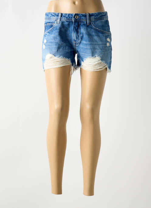 Short bleu PEPE JEANS pour femme