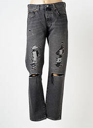 Jeans coupe droite effet usé taille normale noir LEVIS homme