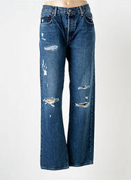 Jeans coupe large effet usé taille normale bleu LEVIS femme