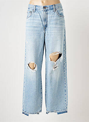 Jeans coupe large effet usé taille normale bleu LEVI'S femme