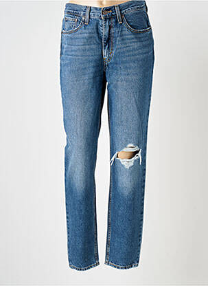 Jean coupe mom effet usé taille normale bleu LEVI'S femme