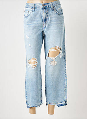 Jeans coupe large effet usé taille normale bleu LEVIS femme