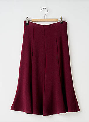 Jupe mi-longue coupe évasée violet WEILL femme
