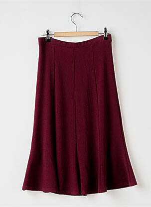 Jupe mi-longue stretch violet WEILL femme